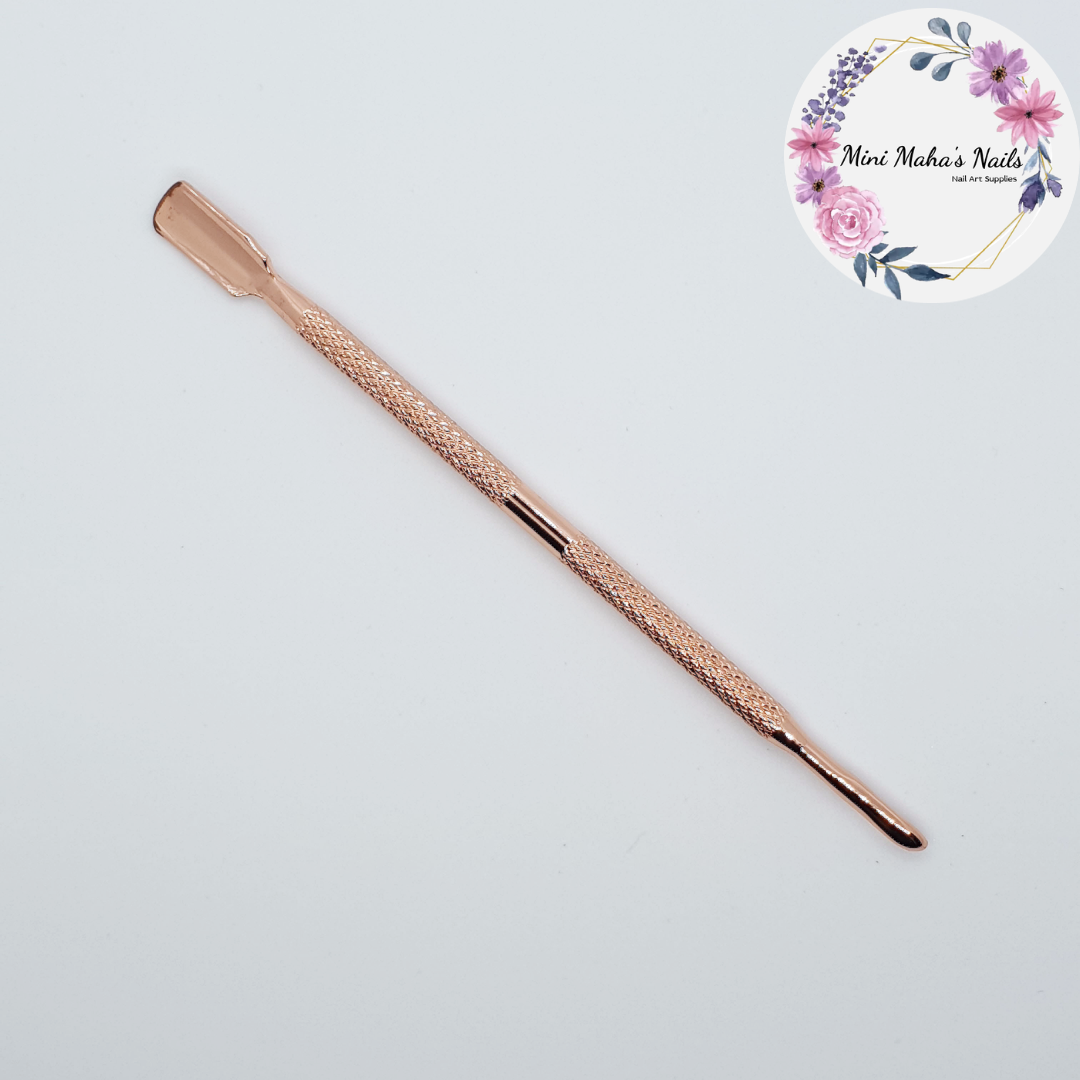 2PCS Stainless Steel Rose Gold Cuticle Pushers