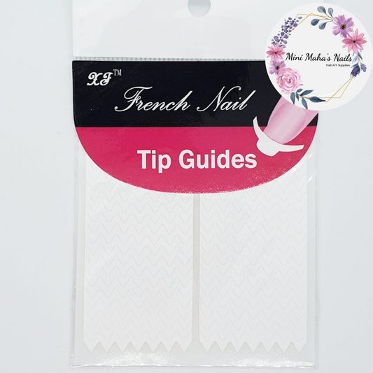 1 Pack 38 Small Zig-Zag French Tip Guide Stickers