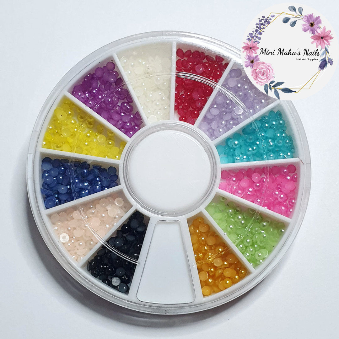 Small Multicoloured Pearlescent Rhinestones