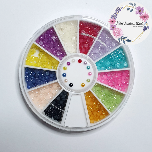 Small Multicoloured Pearlescent Rhinestones