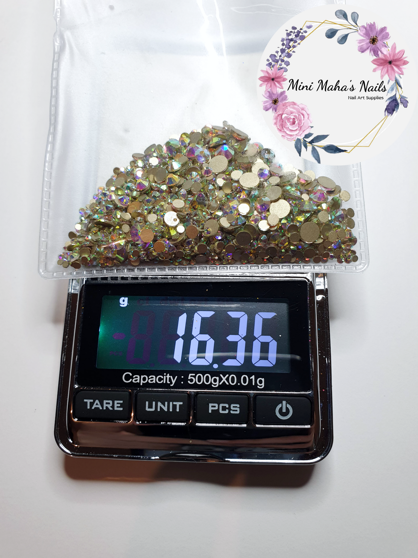 Crystal AB Iridescent Flatback Rhinestones