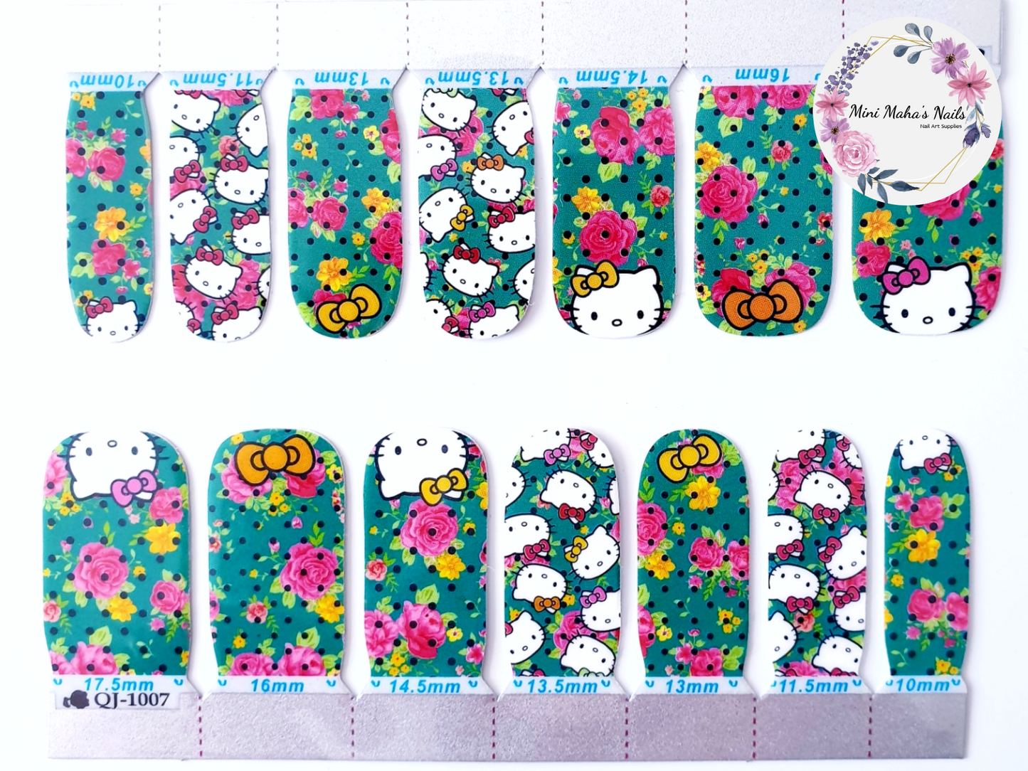 Hello Kitty Roses Full Cover Nail Wraps QJ1007