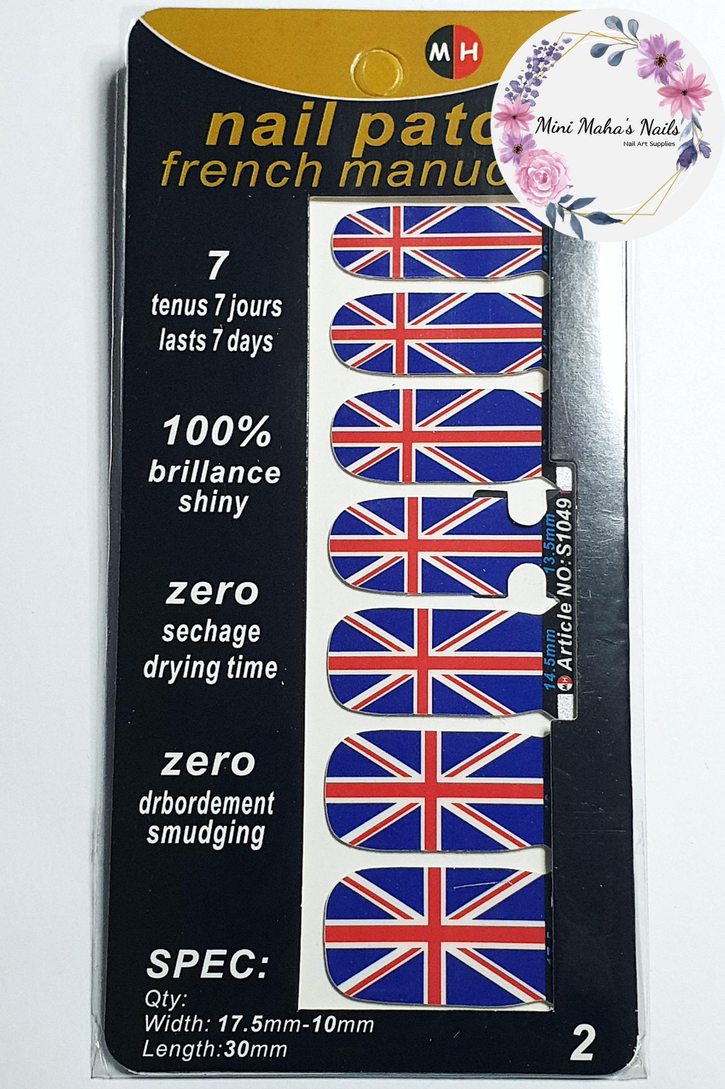 Union Jack Full Cover Nail Wraps S1049