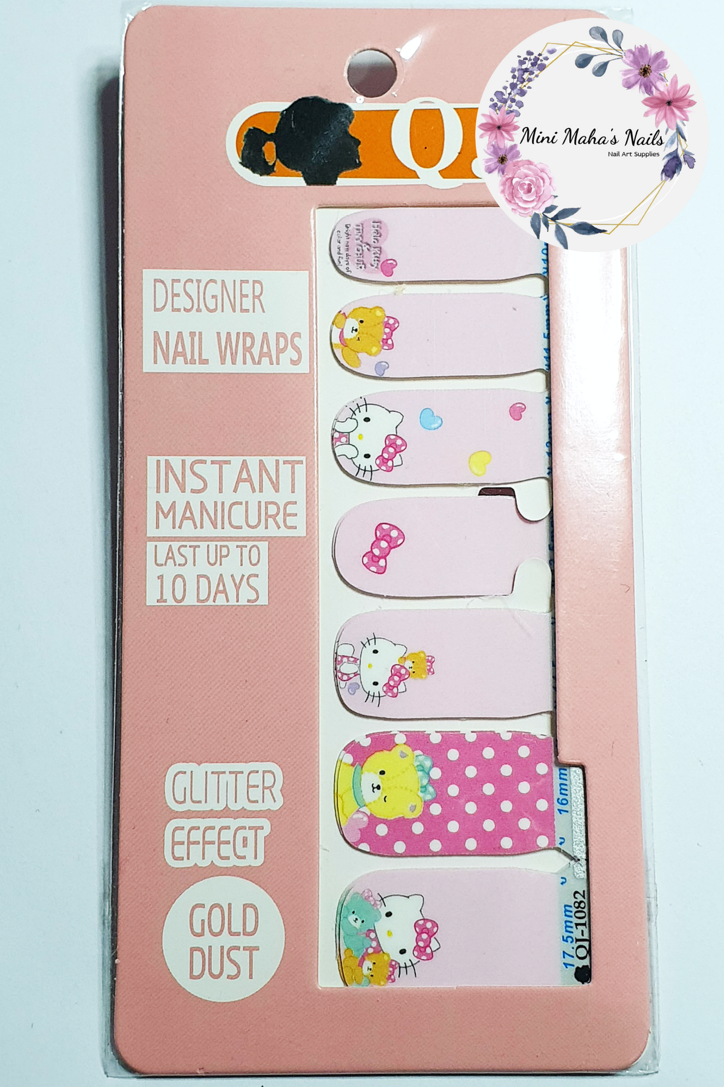 Hello Kitty with Teddies Full Cover Nail Wraps QJ1082