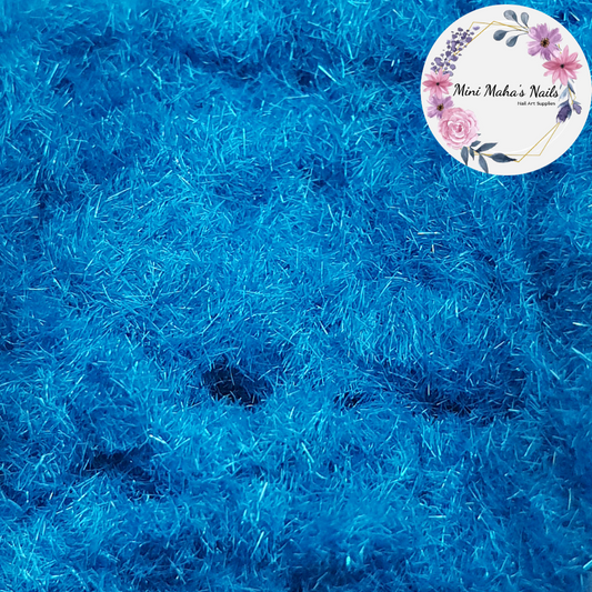 Fuzzy Blue Velvet Flocking Pigments for Nail Art