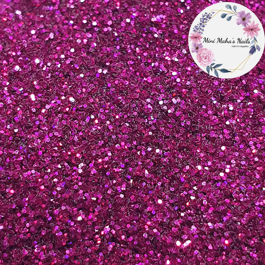 1 Bag Magenta Holographic Glitter