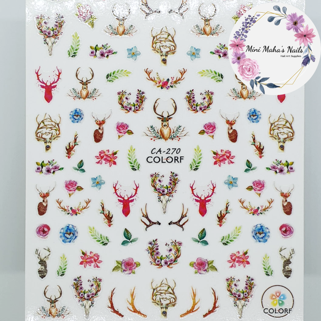 Wilderness Forest Nature Nail Art Stickers CA270