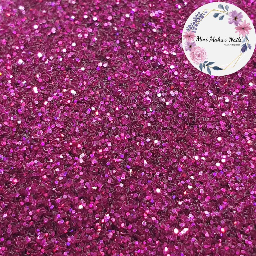 1 Bag Magenta Holographic Glitter