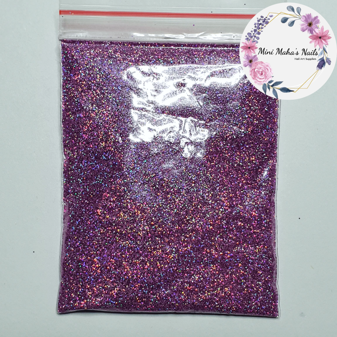 1 Bag Pink Holographic Glitter