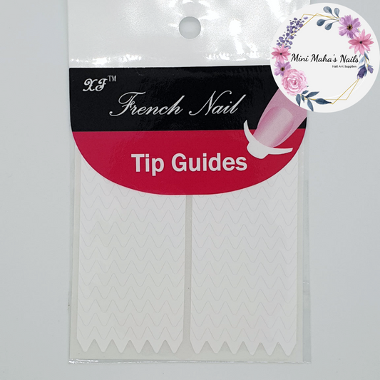 1 Pack of 32 Big Zig-Zag French Tip Guide Stickers