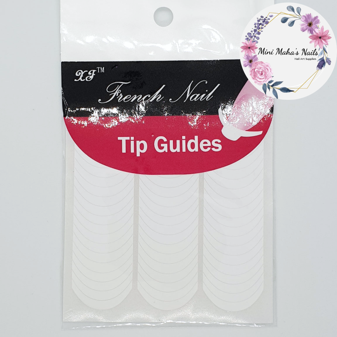 1 Pack of 54 Curved/Smile Line French Tip Guide Stickers