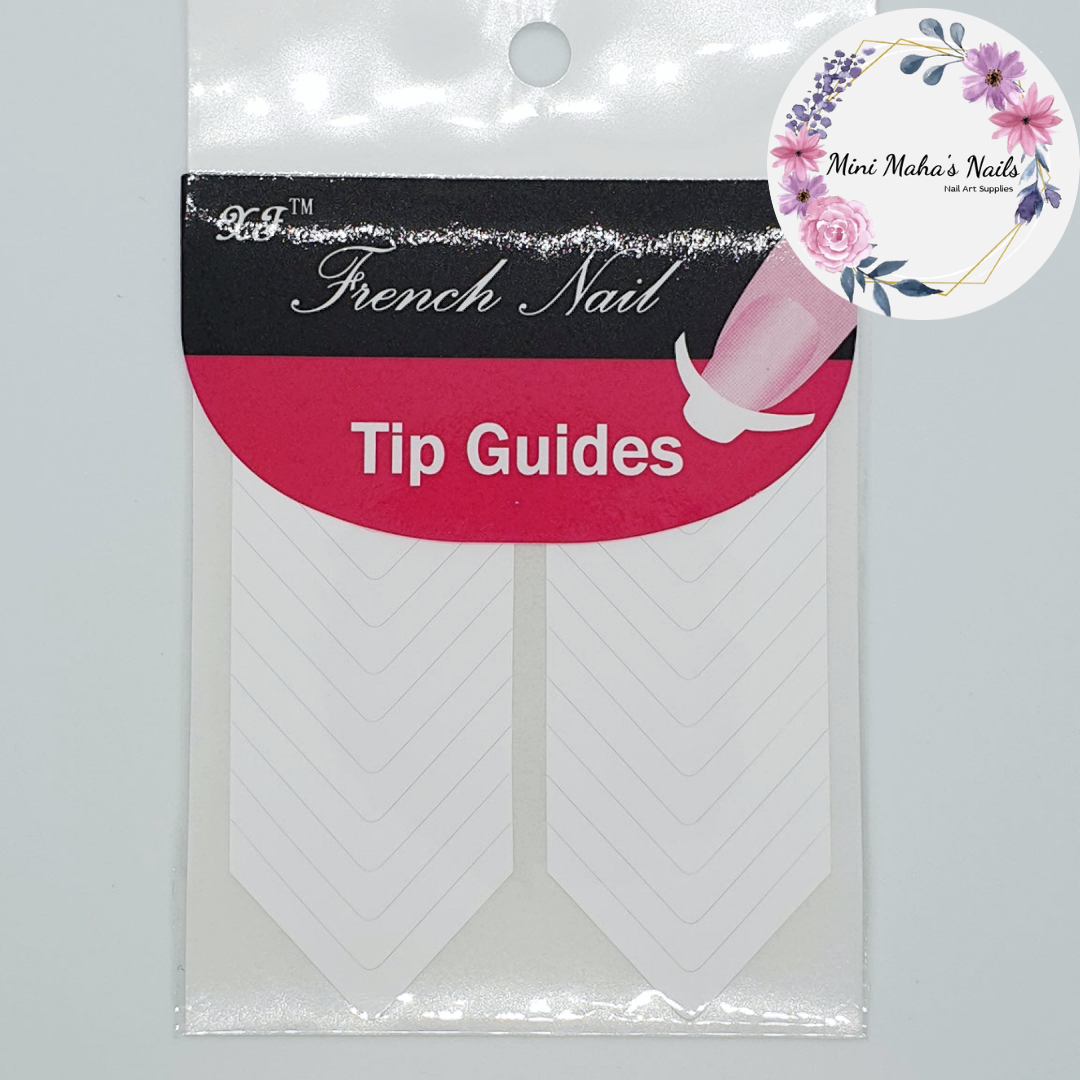 1 Pack 28 Chevron French Tip Guide Stickers