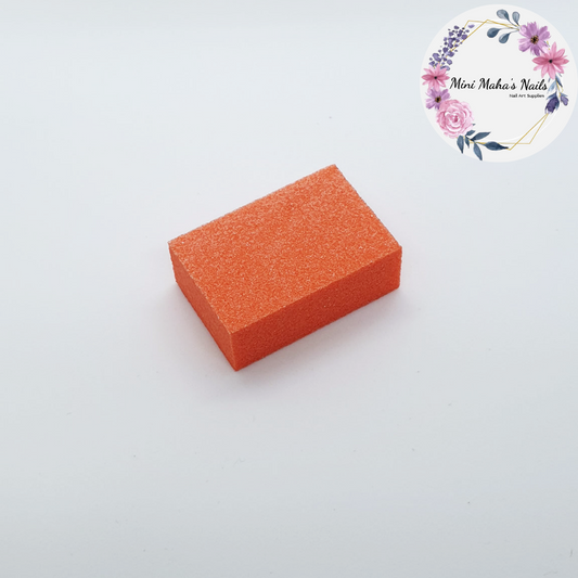 1 Orange Soft Foam Mini Nail Buffer