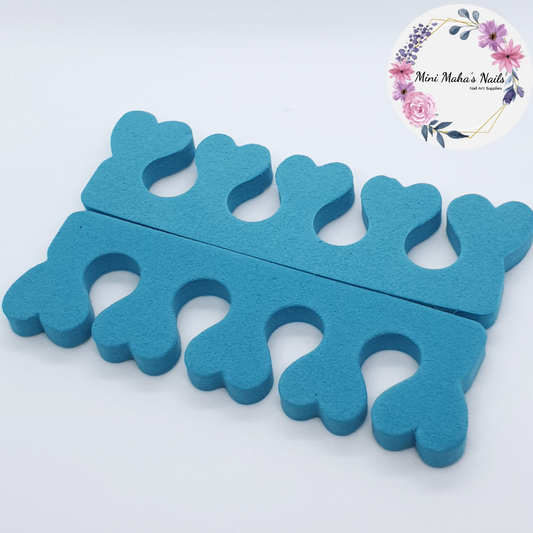 1 Pair Blue Foam Toe Separators