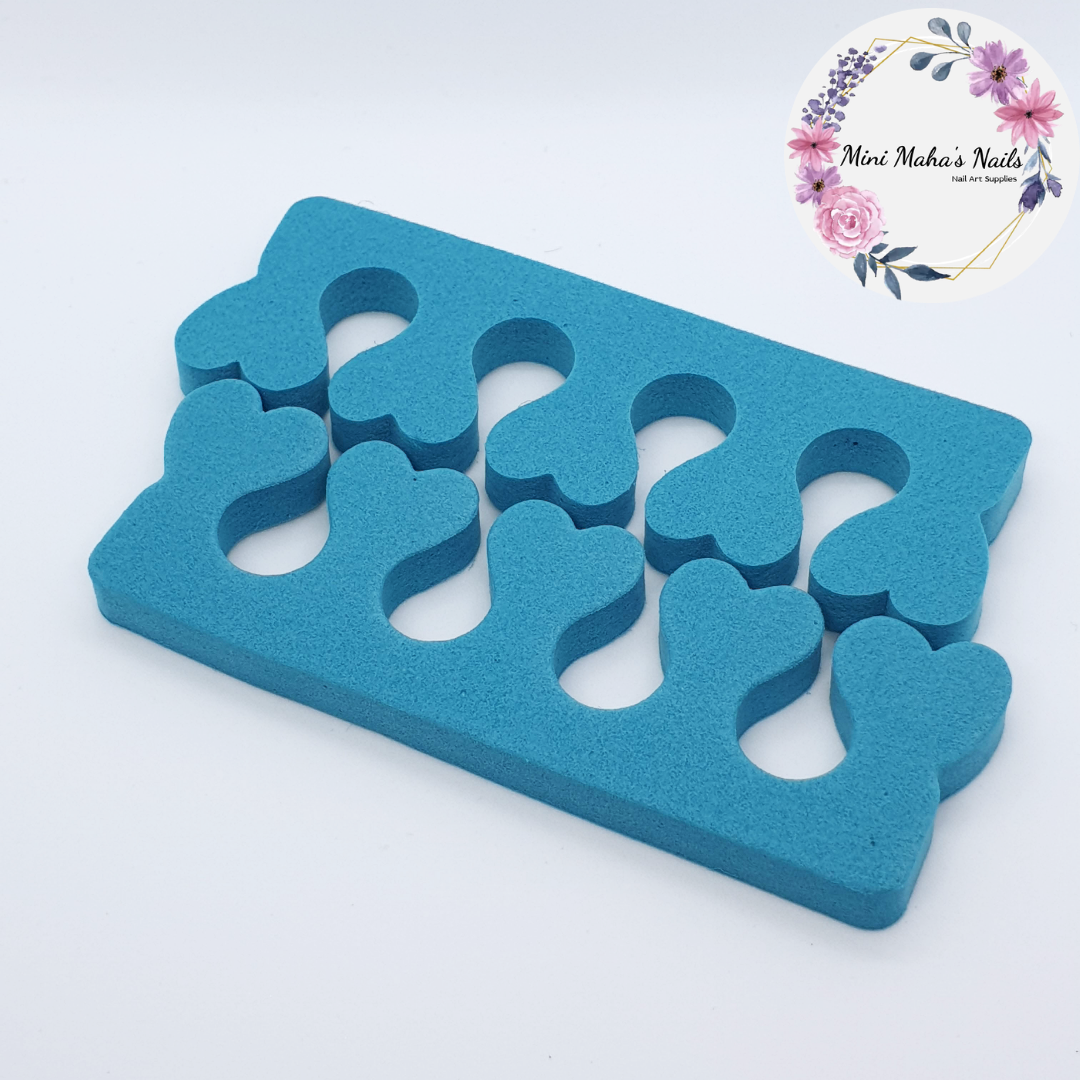 1 Pair Blue Foam Toe Separators