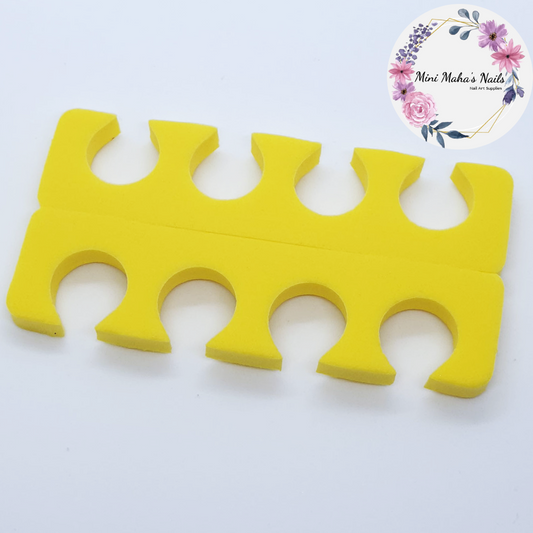 1 Pair Yellow Foam Toe Separators