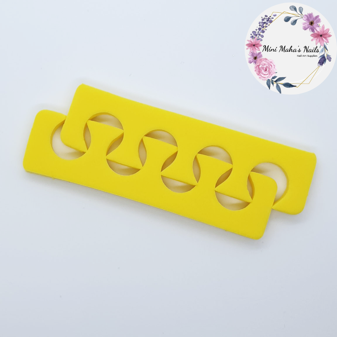 1 Pair Yellow Foam Toe Separators