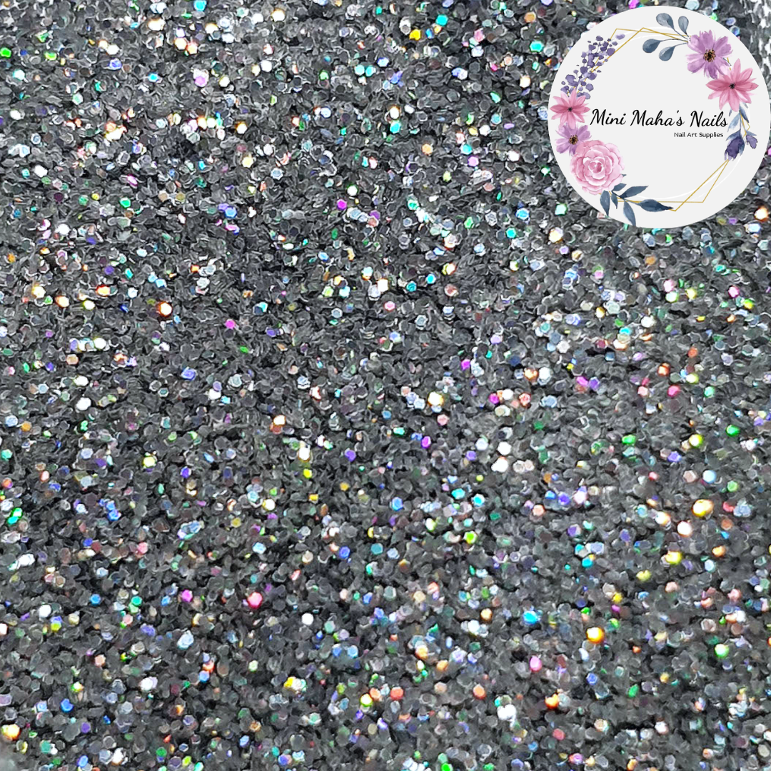 1 Bag Silver Holographic Glitter