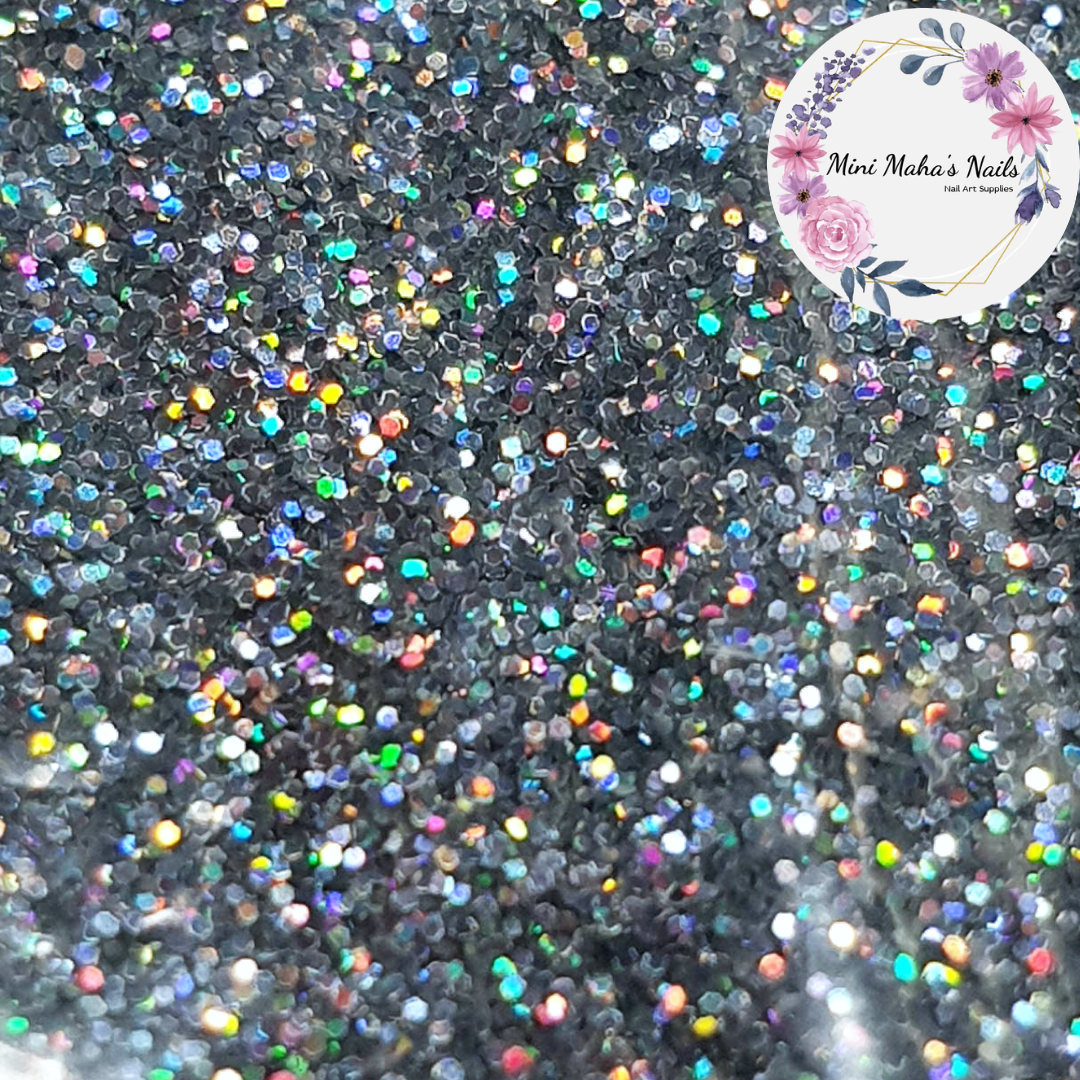 1 Bag Silver Holographic Glitter